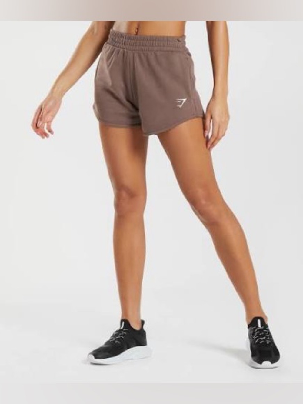 Gymshark training sweat shorts - brown